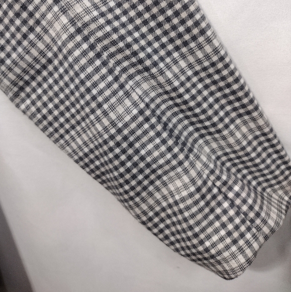 Abercrombie & Fitch Double Breasted Plaid Blazer Women's XL Black White Office - Picture 4 of 9